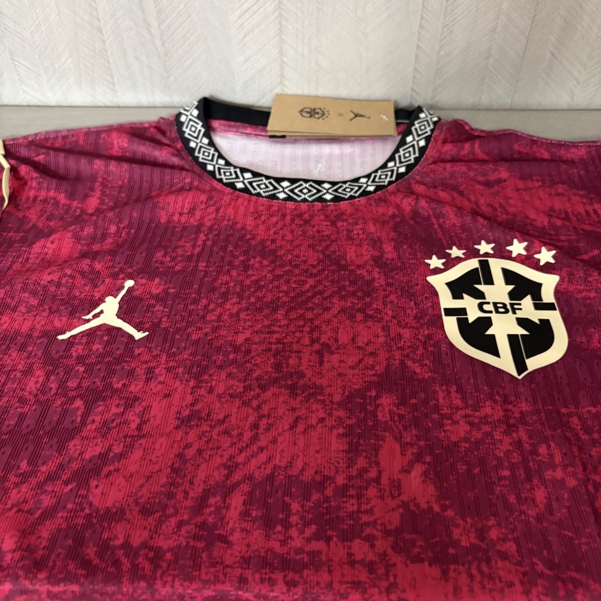 2026 Brazil Special Edition Red Jersey Player Version S-XXL detalj 2