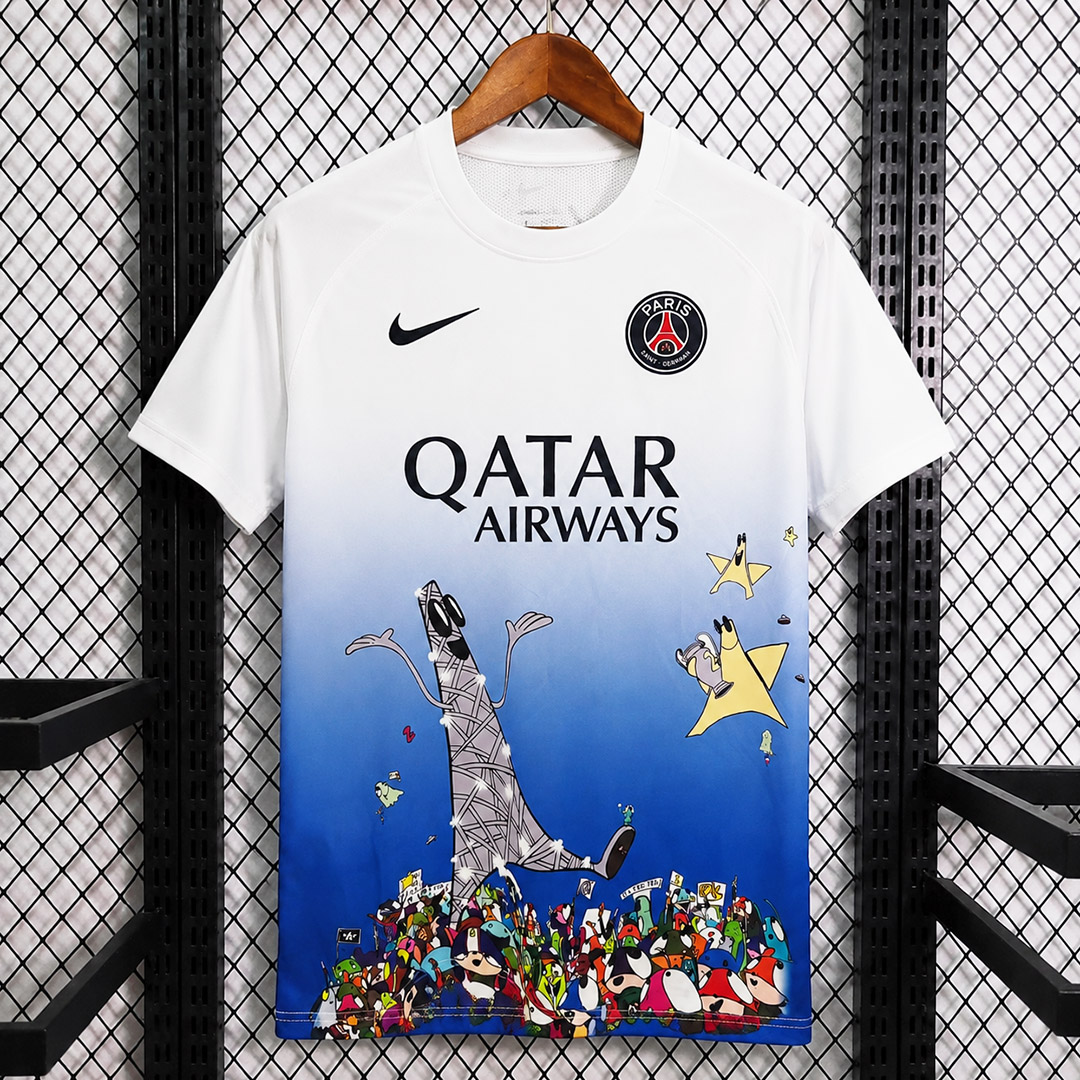 25/26 Paris Saint-Germain Champions Art by Edgar Plans Version Soccer Jersey