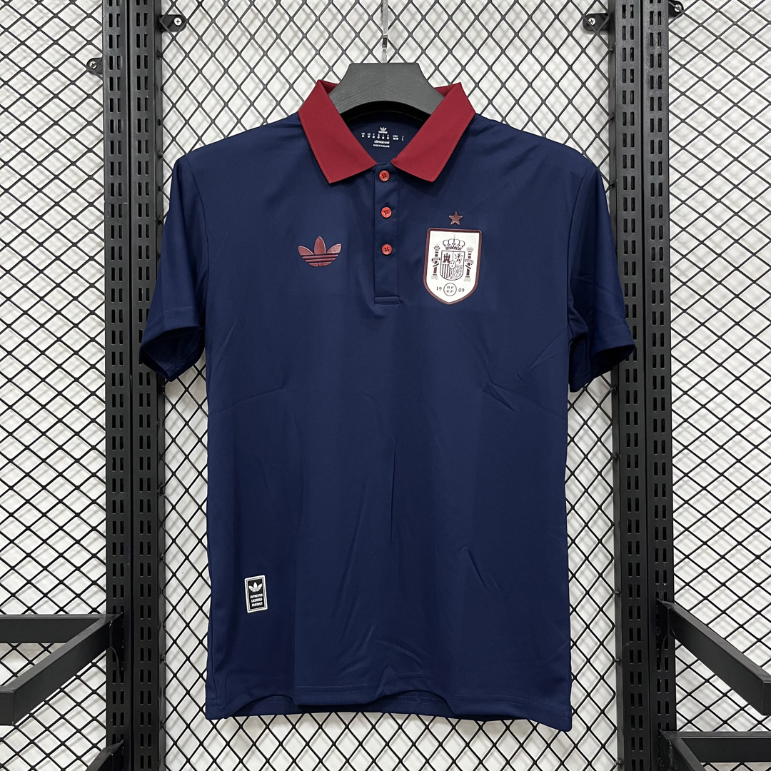 2026 Spain Navy Red Polo