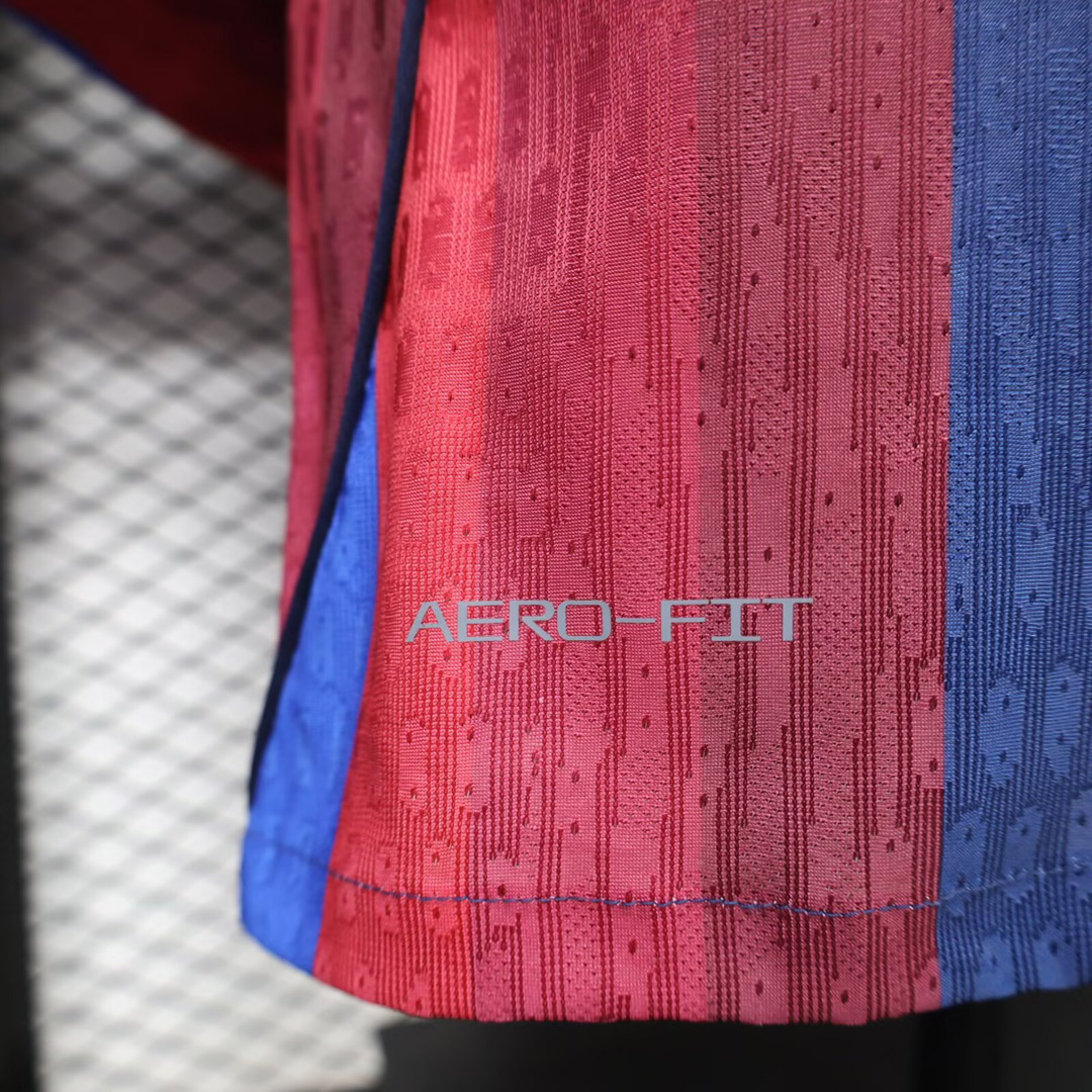 26/27 Barcelona Home Long Sleeve Player Version Soccer Jersey detalj 5