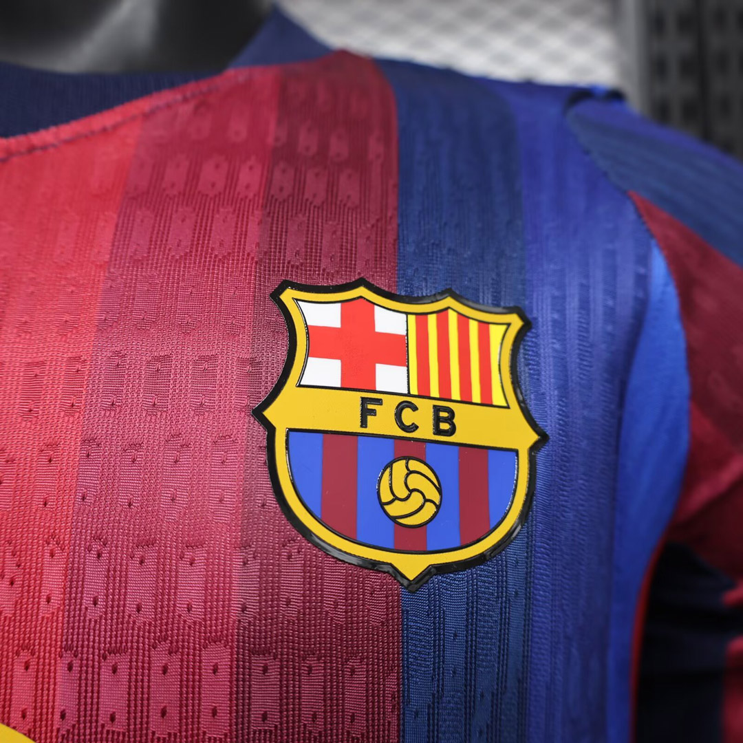 26/27 Barcelona Home Long Sleeve Player Version Soccer Jersey detalj 8